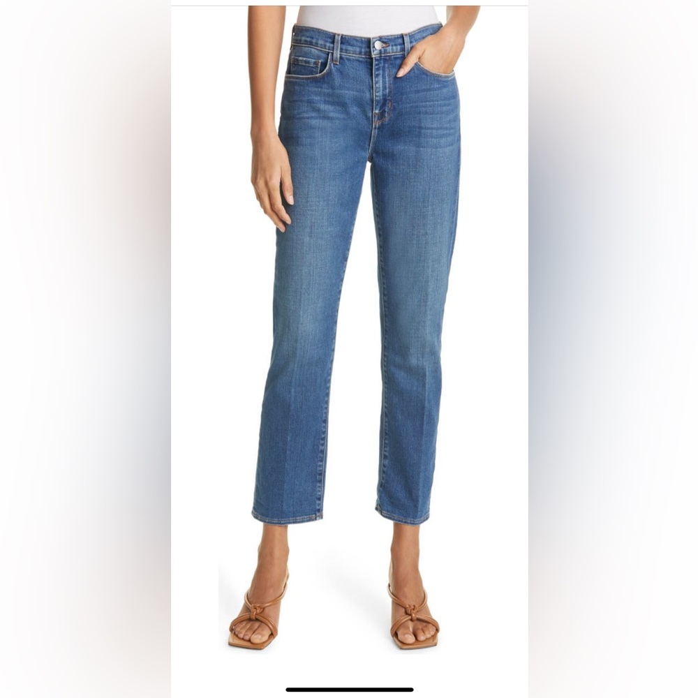 L’AGENCE Shane crop boyfriend straight leg jeans size 27  28